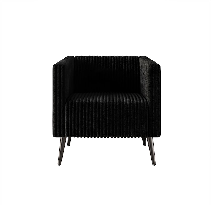 CraftPorch Corduroy Modern and Glamorous Velvet Upholstered 3-Piece Living Room Set