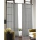 preview thumbnail 3 of 2, Solid Soho Sheer Grommet Single Curtain Panel 59 x 63 - Silver