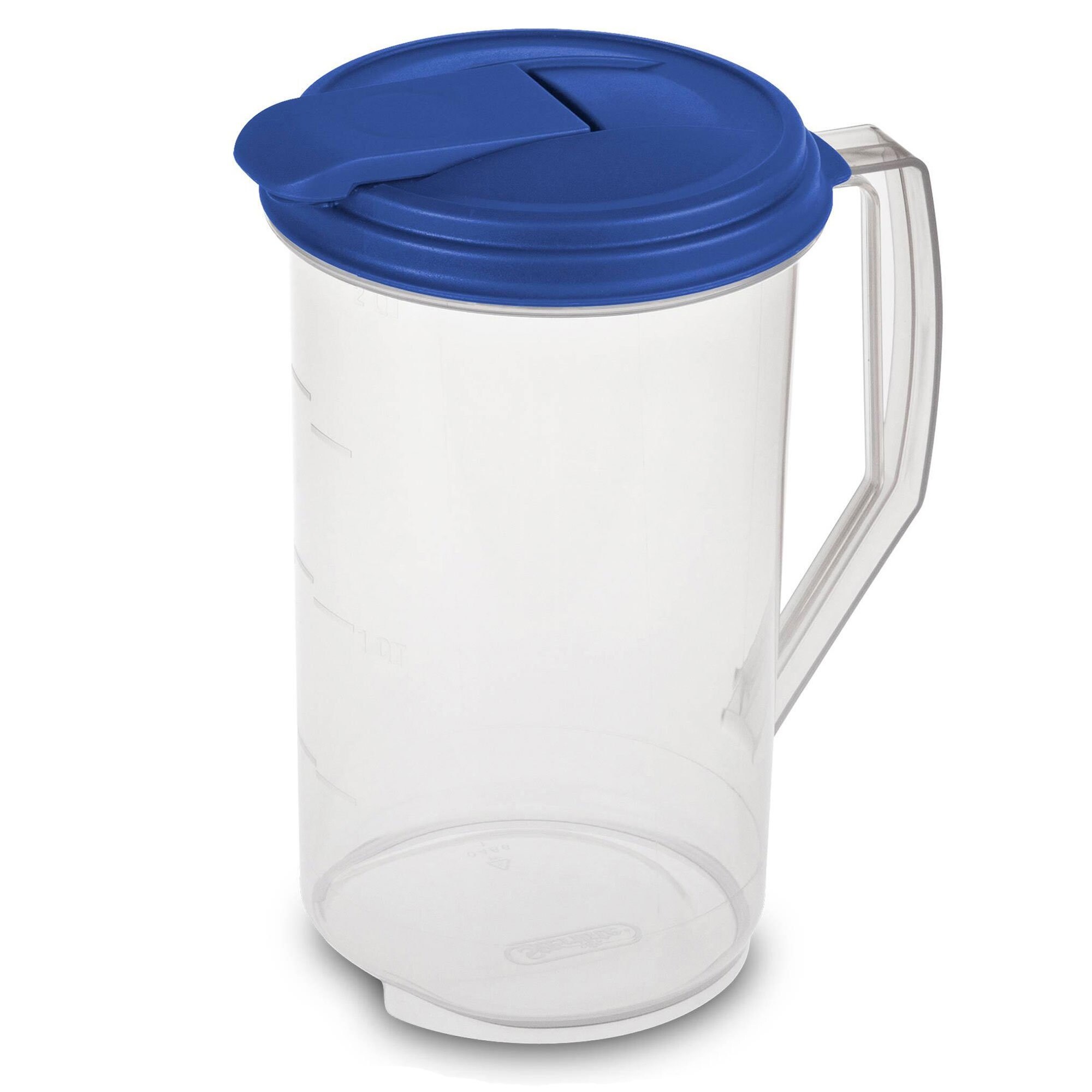 https://ak1.ostkcdn.com/images/products/is/images/direct/425e09be2c486a1070c05e48a1f8aed9481e406e/Sterilite-2-Qt-Clear-Plastic-Drink-Pitcher-with-Leak-Proof-Lid%2C-Blue-%2818-Pack%29.jpg