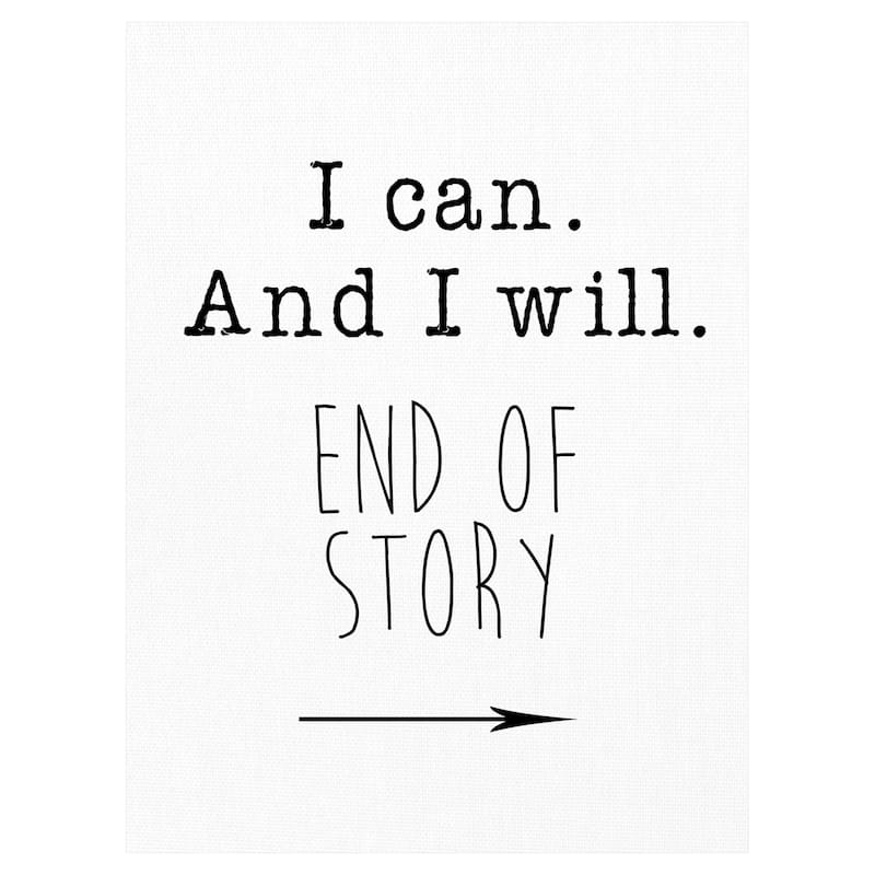 End of Story Canvas Art Print