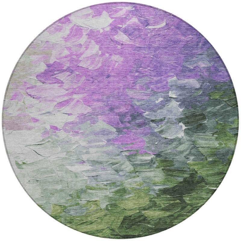 HomeRoots Abstract Transitional Rectangle Outdoor Rug