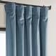 preview thumbnail 104 of 140, Exclusive Fabrics Heritage Plush Velvet Room Darkening Curtain (1 Panel) - Luxurious Single Drapery for Enhanced Room Darkening