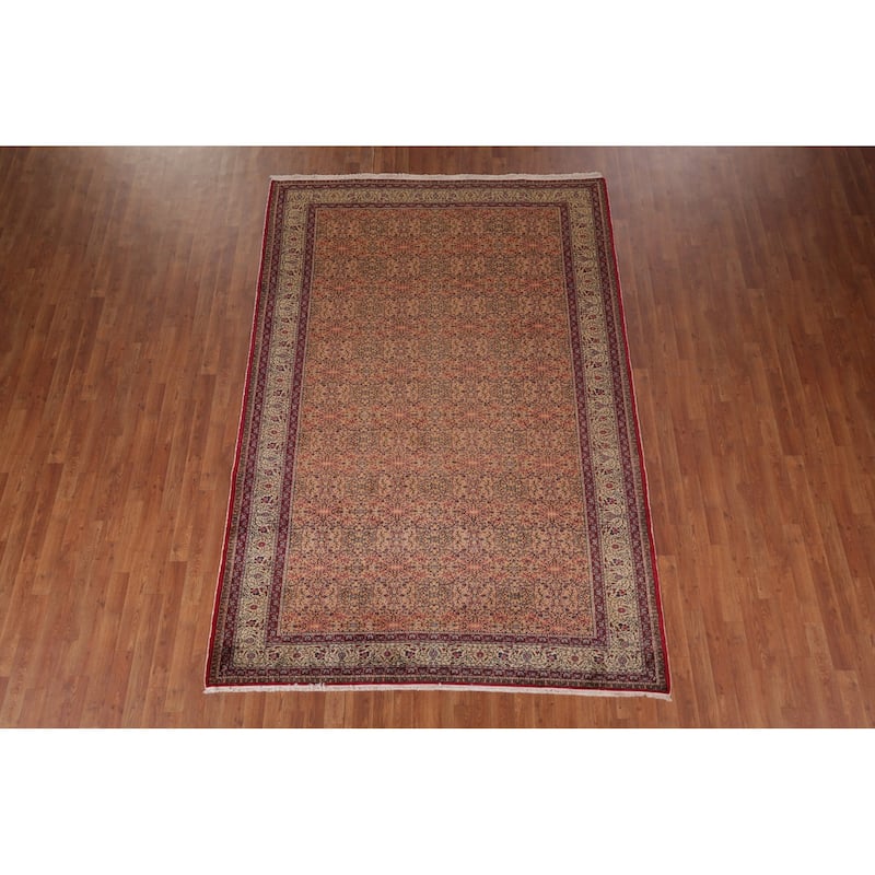 Anatolian Turkish Vintage Rug Handmade Living Room Wool Carpet - 6'6" X 9'7"