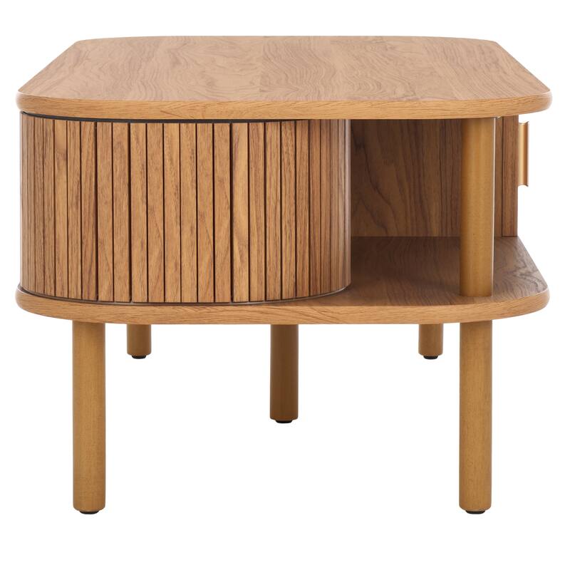 SAFAVIEH Home Tealla 2 Tambour Door Coffee Table - 43Wx22Dx17H