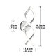 preview thumbnail 4 of 6, Artika DNA LED Integrted Wall Sconce Light Fixture, Chrome