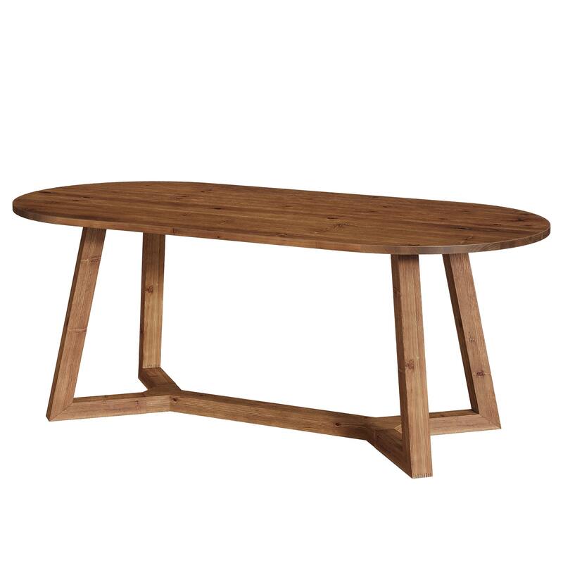 Solid Wood Home Office Desk, Executive Computer Writing Table, Study Room Workstation Accent Desk