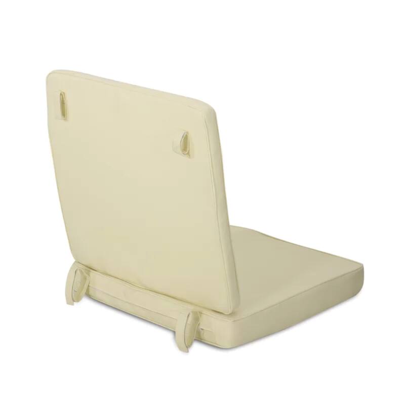 Roomfitters Carolina Club Chair Cushion Set, Back and Seat Cushions, Water Repellent Fabric, Cream