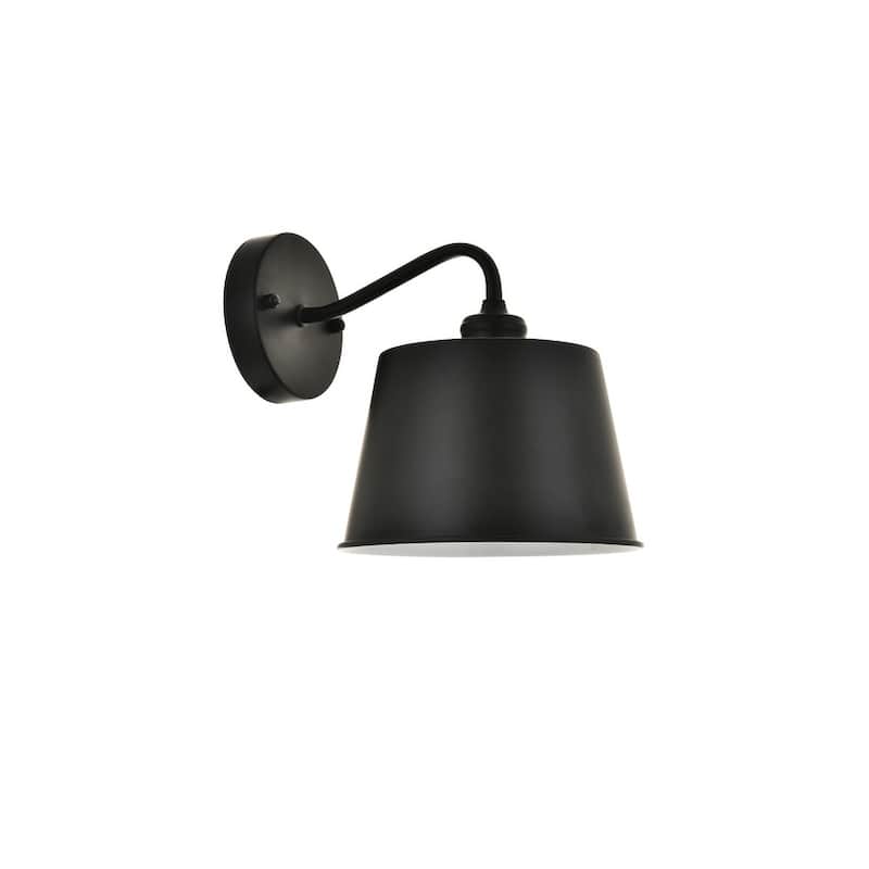 Evie 1-light Modern Tapered Cylinder Shade Wall Sconce