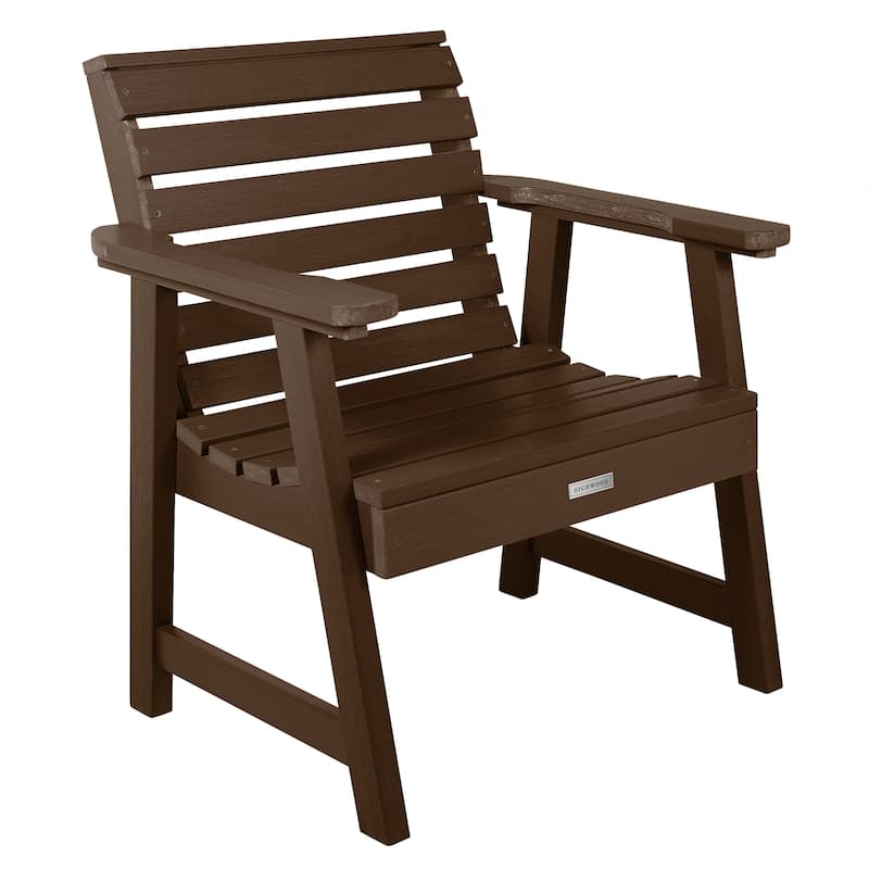 HIGHWOOD Eco-friendly Synthetic Wood Garden Chair - Weathered Acorn