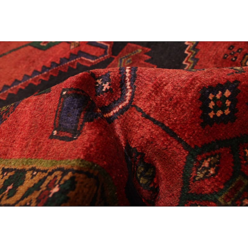 ECARPETGALLERY Hand-knotted Andelz Red Wool Rug - 4'2 x 7'3