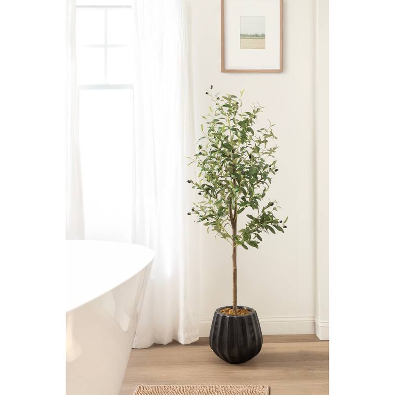 Kate and Laurel Oliveira Faux Olive Tree