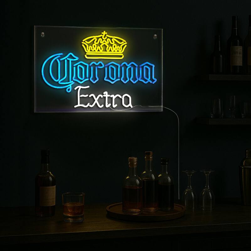 Licensed Corona Extra Acrylic LED Wall Decor Sign - 24" x 16" - 24" x 16"