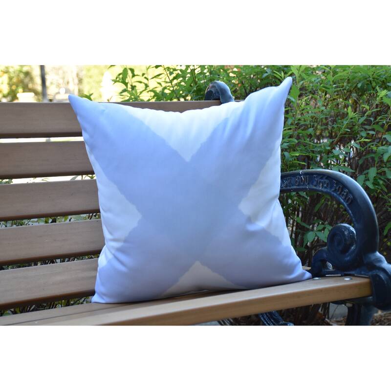 16 x 16 Inch X Marks the Spot Geometric Print Outdoor Pillow