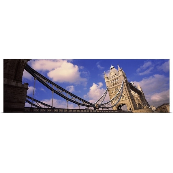 "Low angle view of a bridge, Tower Bridge, London, England" Poster Print