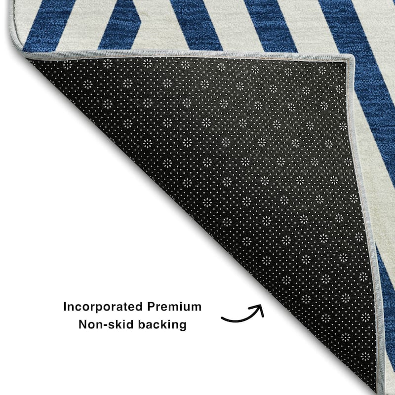 Premium Washable Super Soft Contemporary Geo Mayfield Rug