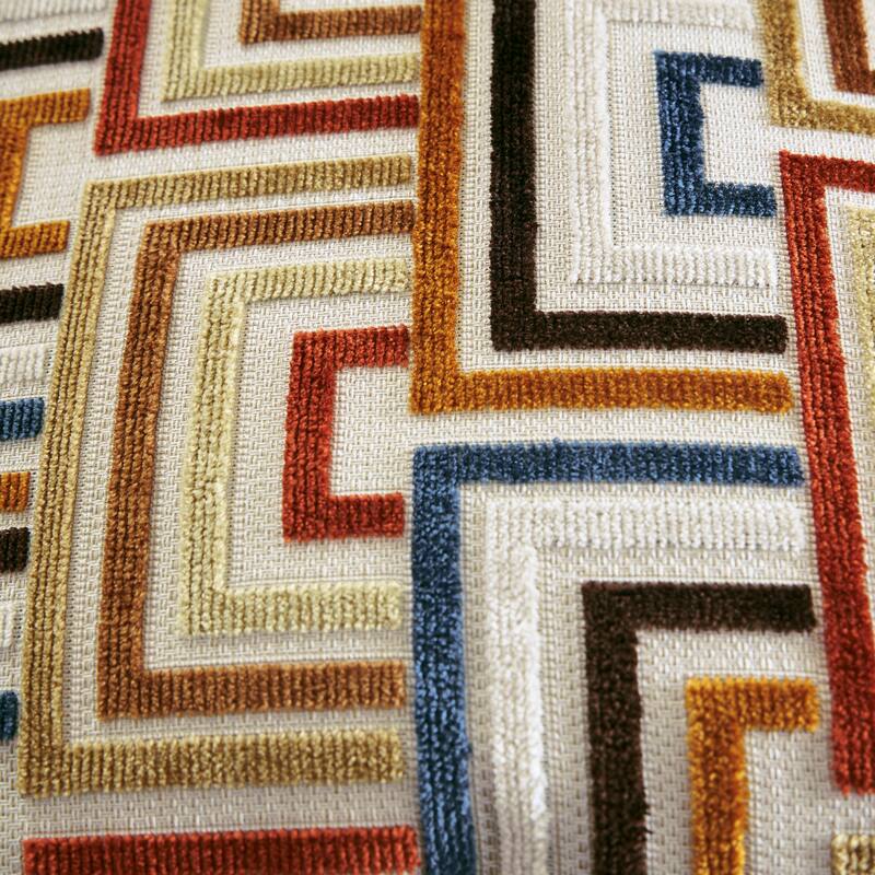 Roundhill Furniture Amoria Contemporary Plush Loveseat with Accent Pillows, Rust Terra Chenille Upholstery - N/A