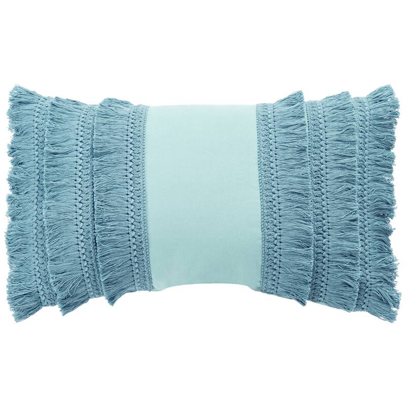 SAFAVIEH Ilmi Boho Fringe Decorative Accent Throw Pillow
