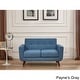 preview thumbnail 7 of 5, Grace Rainbeau Linen Upholstered Tufted Mid-century Loveseat Payne's Grey