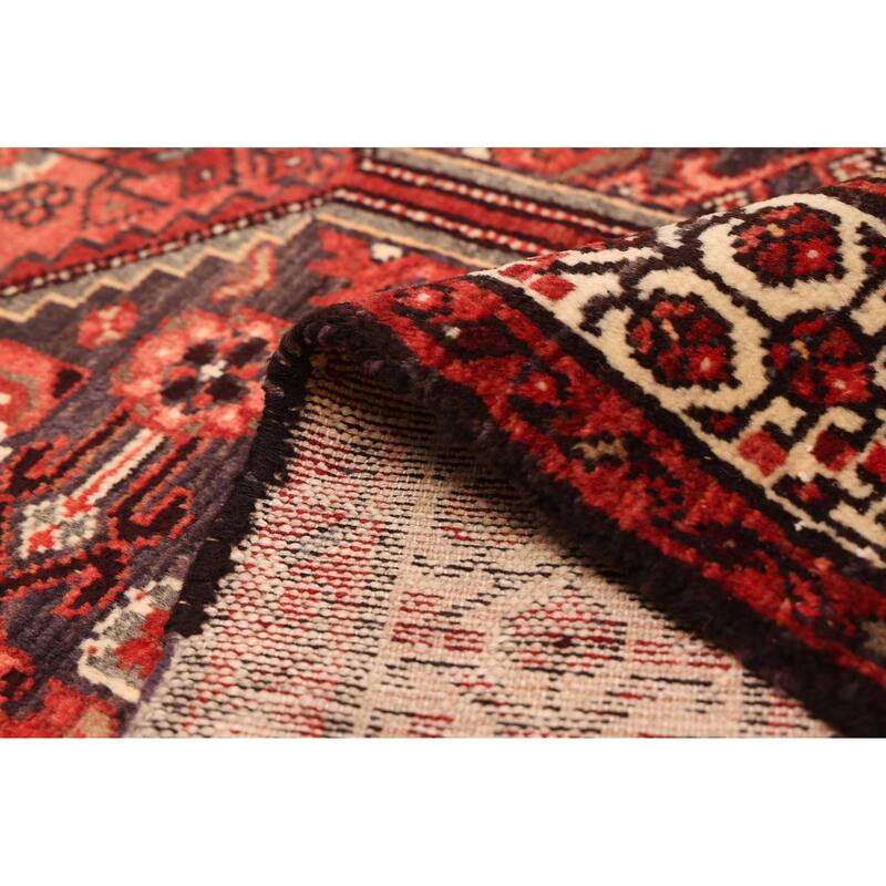 ECARPETGALLERY Hand-knotted Andelz Red Wool Rug - 3'9 x 13'0