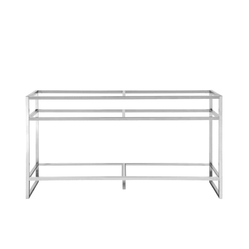 James Martin Vanities Boston 63" Double Basin Stainless Steel Sink