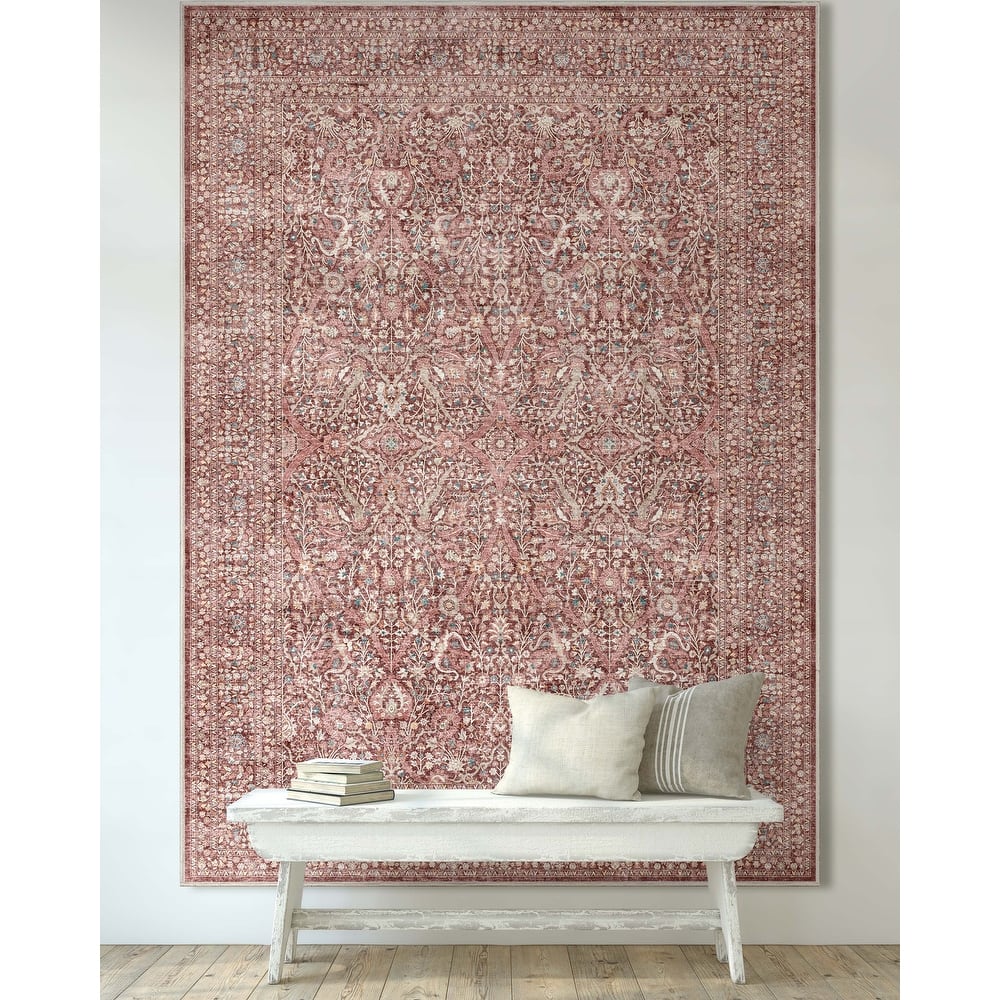 Well Woven Asha Isolde Vintage Oriental Flat-Weave Area Rug