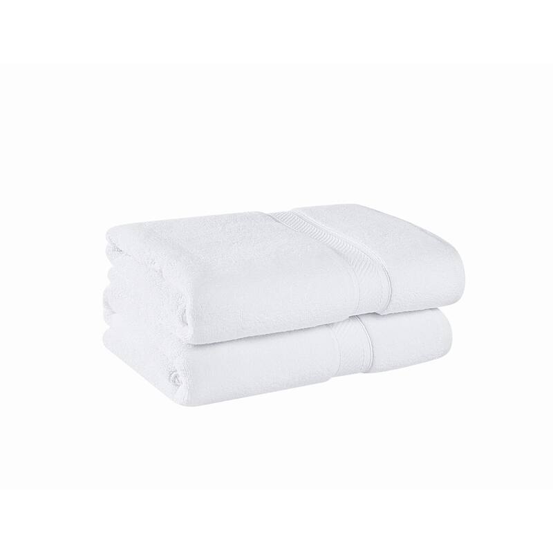 Royal Velvet Regal Plush Towel Collection - 2 Bath Sheets - White