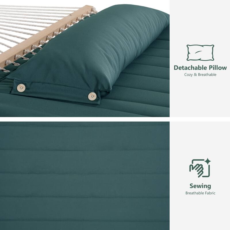 2 Person Quilted Hammock with 12ft. Stand - 147.6*35.4*47.6