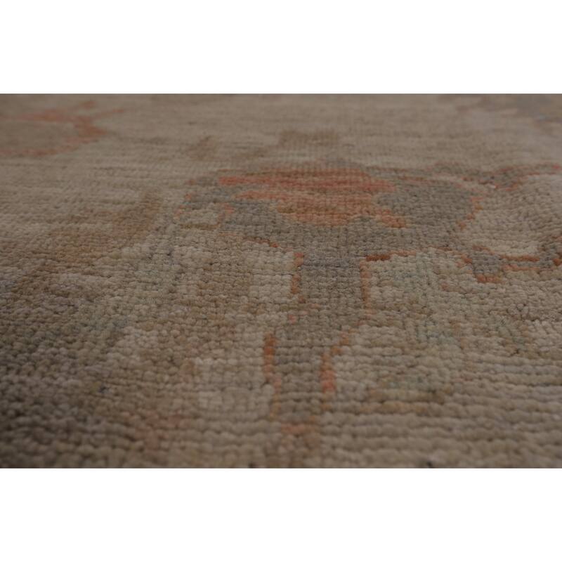 Oushak Turkish Area Rug Vegetable Dye Handmade Wool Carpet - 8'3"x 9'8"