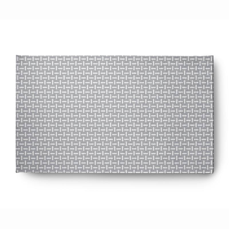 Woven Stitch Soft Chenille Rug - 3' x 5' - Light Grey