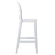 preview thumbnail 20 of 24, Clear 30" Seat Height Barstool Modern Plastic Side Bar Counter Stool - Accent Lounge No Arms Armless