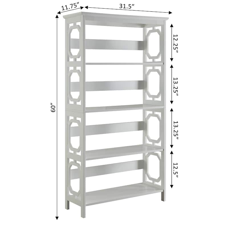 Convenience Concepts Omega 5 Tier Bookcase