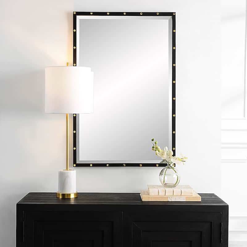 Uttermost Benedo Industrial Vanity Mirror - 24"W x 35.88"H x 1.13"D