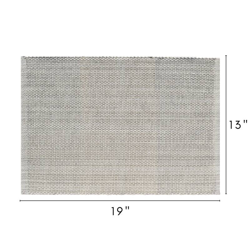 Fabstyles Casual Classic Cotton Placemat Set of 6 - 13x19