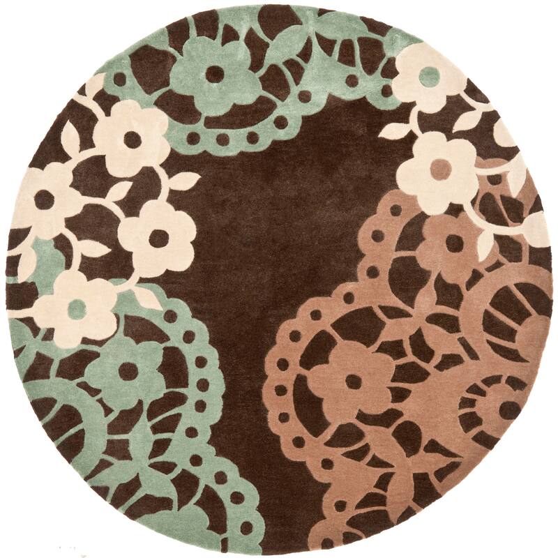 SAFAVIEH Handmade Modern Art Neetu Modern Polyester Rug