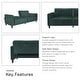 preview thumbnail 6 of 48, Porch & Den Woodsong Pin Tufted Velvet Convertible Futon Sofa