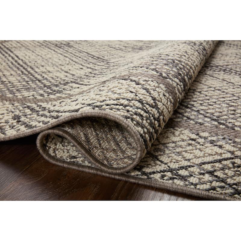 Alexander Home Renee Modern Chambray Border Indoor / Outdoor Rug