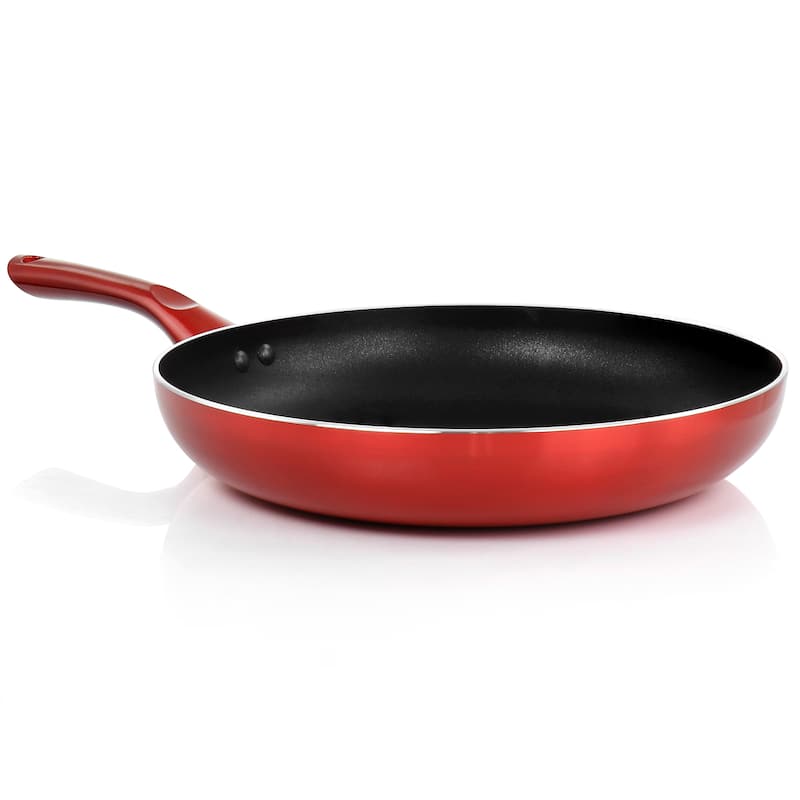 12 Inch Non Stick Gourmet Fry Pan in Scarlet