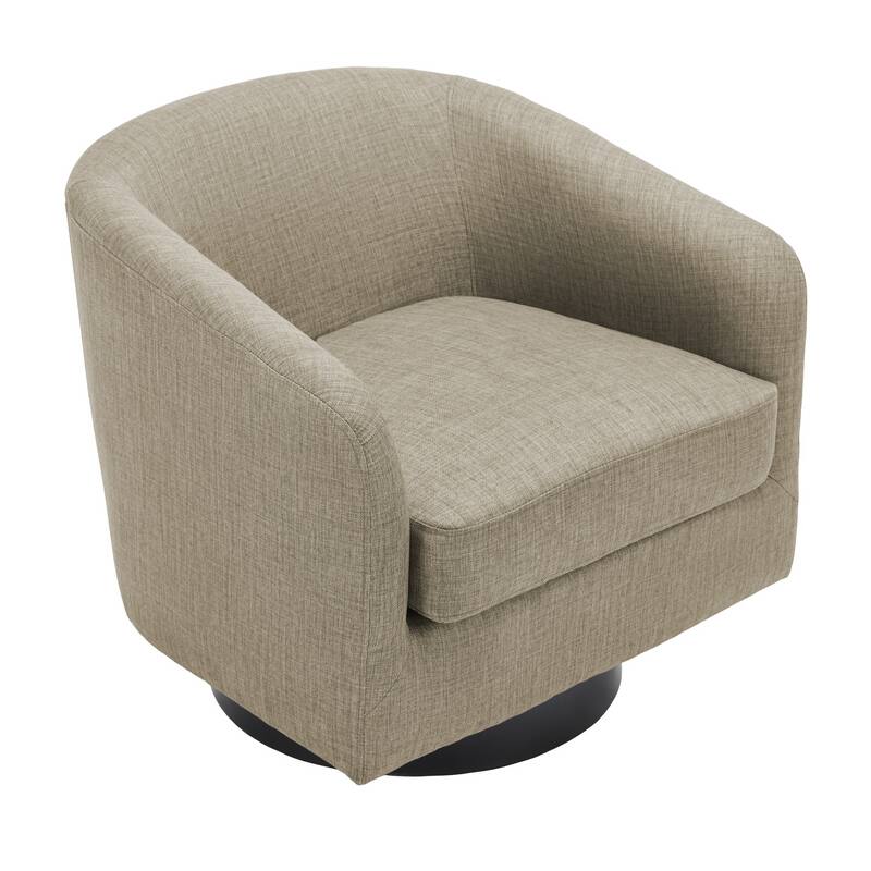 Modern 360°Swivel Accent Chairs Barrel Armchairs