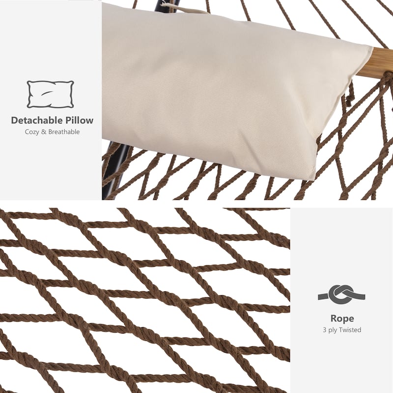 2 Person Cotton Rope with Stand