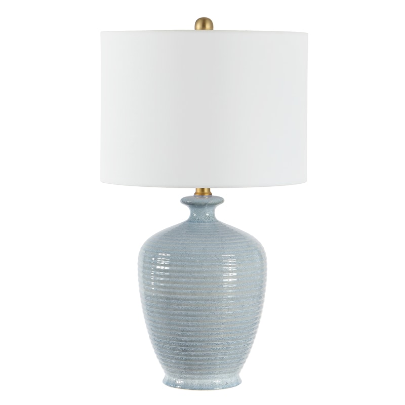 SAFAVIEH Lighting Hanron 26-inch Ceramic LED Table Lamp - 14" W x 14" L x 26" H