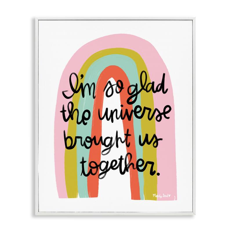 Stupell Universe Brought Us Together Framed Giclee Art Design By Mandy Ford Art + Illustration - 24 x 30 - White
