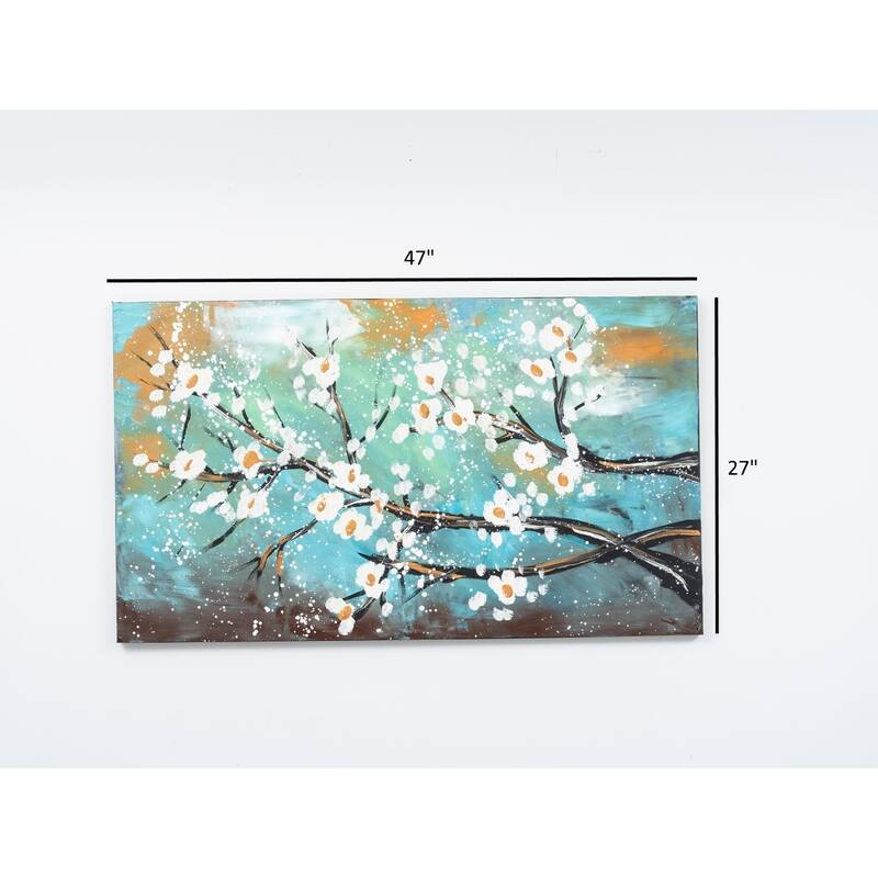 Wandela Wall Canvas Paintings 47'' x 27'' - Green