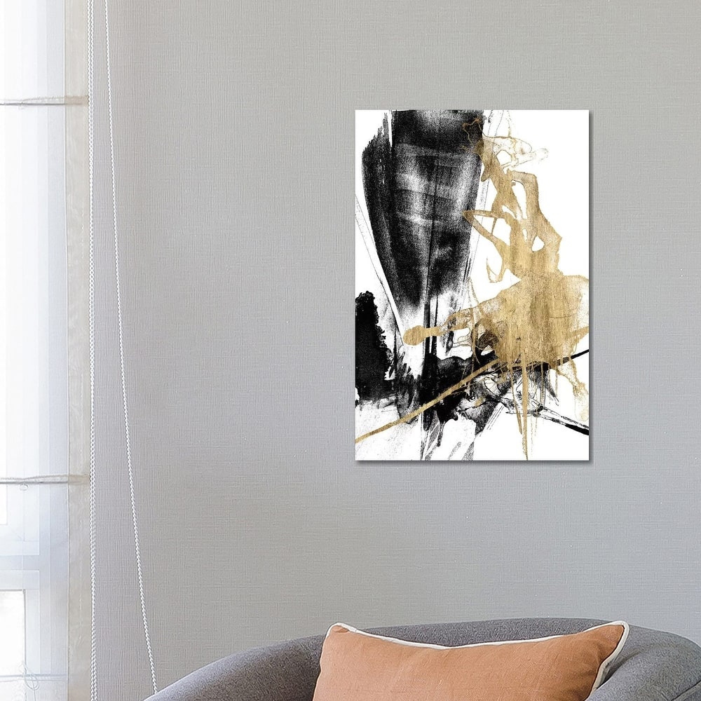 iCanvas "Glam & Black IV" by Jennifer Goldberger Canvas Print