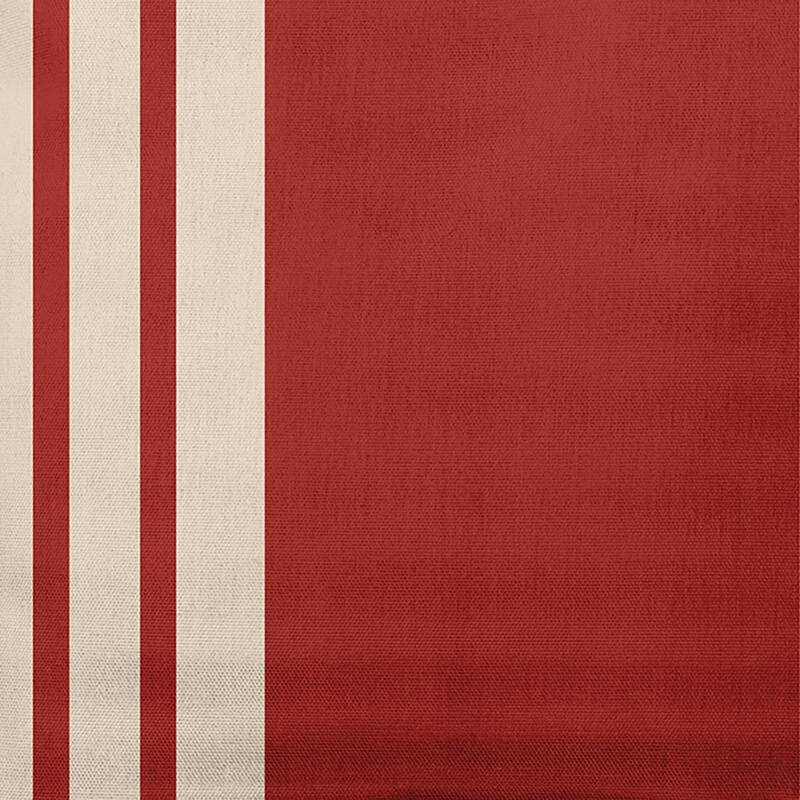 Stripe Decorative Throw Pillow - 16" x 16" - Maple Red