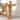 Pabla Bohemian Light Honey Rattan Scalloped Accent Table