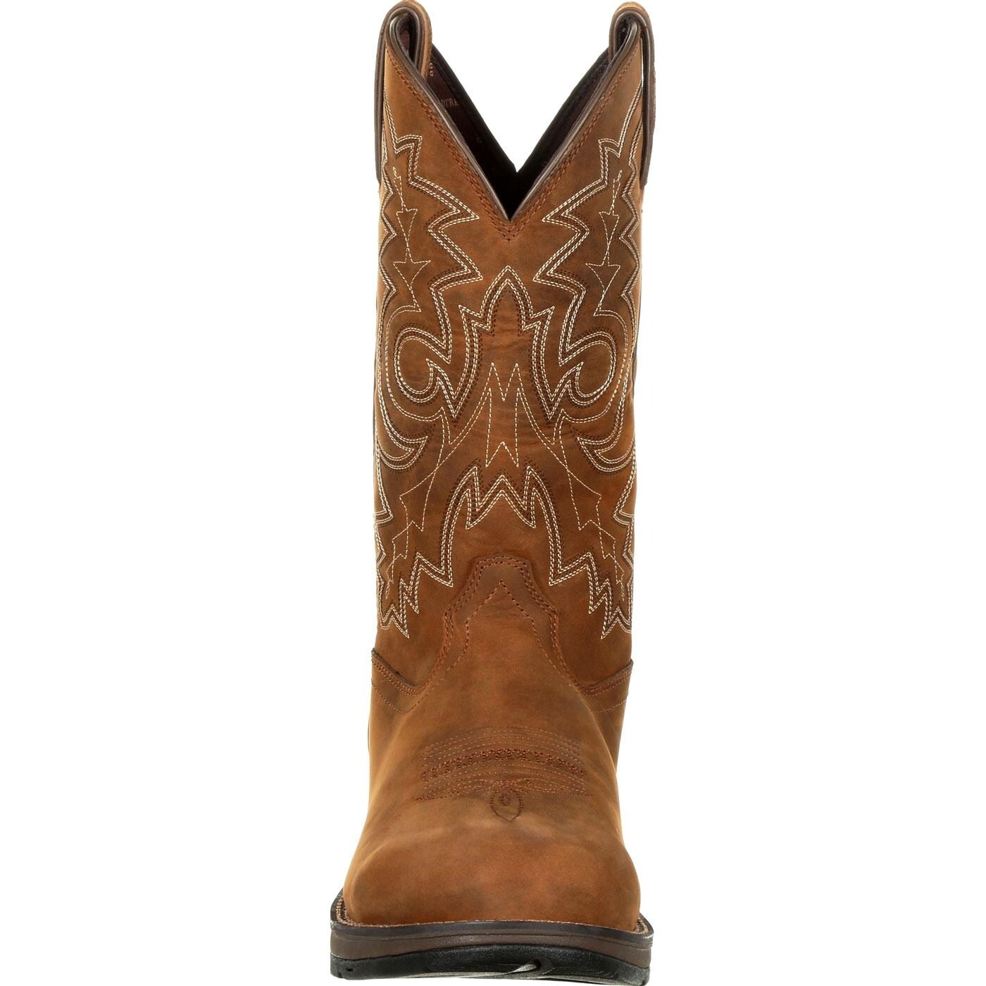 rebel by durango steel toe waterproof western boot