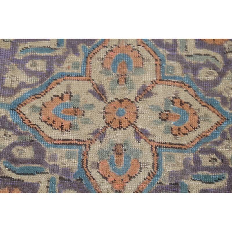 Tabriz Persian Vintage Area Rug Handmade Wool Carpet - 7'8"x 11'2"