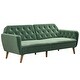 preview thumbnail 45 of 47, The Novogratz Tallulah Velvet Fold-down Memory Foam Futon