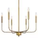 Modern Contemporary 6-light Metal Candle Chandelier for Dining Room
