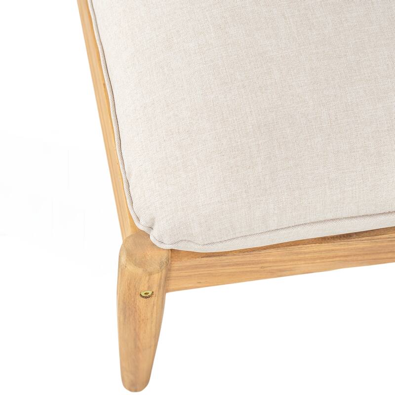 Outdoor Acacia Wood Lounge Chair